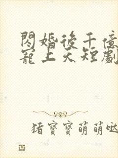 闪婚后千亿老公宠上天短剧免费封面