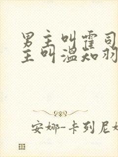 男主叫霍司砚女主叫温知羽的小说