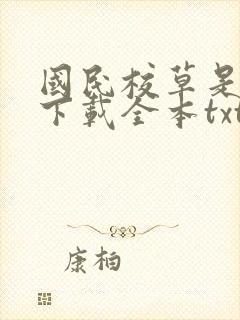 国民校草是女生下载全本txt