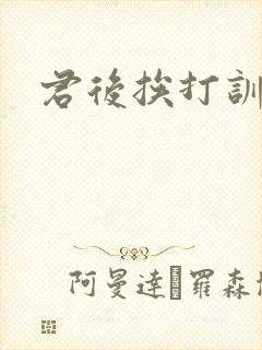 君后挨打训诫文封面