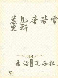 叶凡唐若雪免费更新