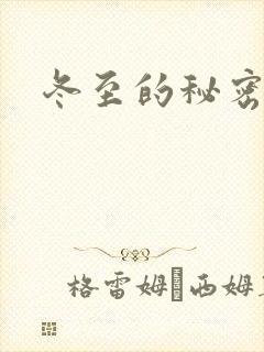 冬至的秘密封面