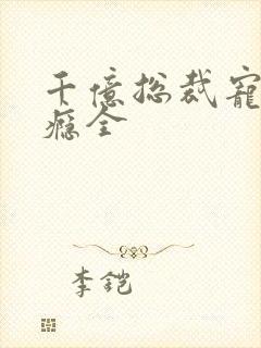 千亿总裁宠妻成瘾全