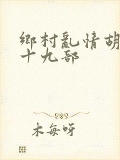 乡村乱情胡秀英十九部封面