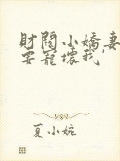 财阀小娇妻叔你要宠坏我'