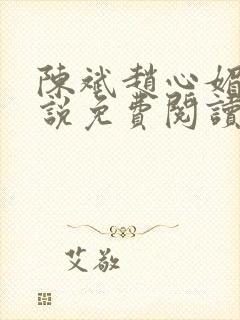 陈斌赵心媚的小说免费阅读全文最新