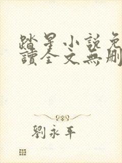 踏星小说免费阅读全文无删减封面