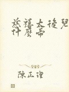 慈禧太后儿子是什么帝