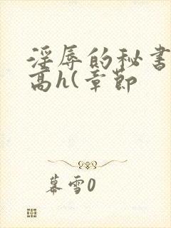 淫辱的秘书调教高h(章节