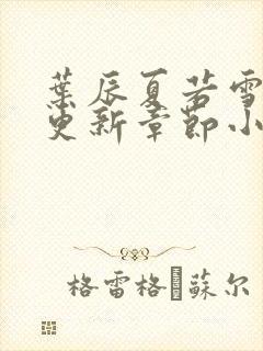 叶辰夏若雪最新更新章节小说免费阅读