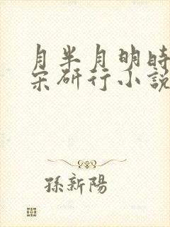 月半月明时柳乔宋研行小说笔趣阁