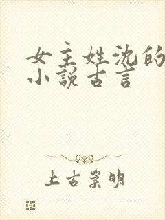 女主姓沈的重生小说古言