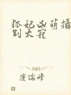 狐妃凶萌摄政王别太宠