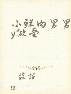 小鲜肉男男gay做受