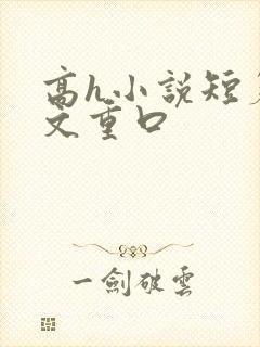 高h小说短篇辣文重口