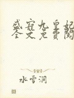 盛宠九皇妃免费全文免费阅读封面