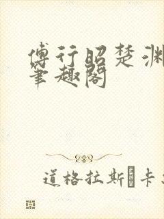 傅行昭楚渊林彦笔趣阁