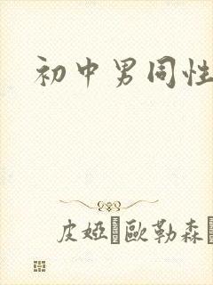 初中男同性恋