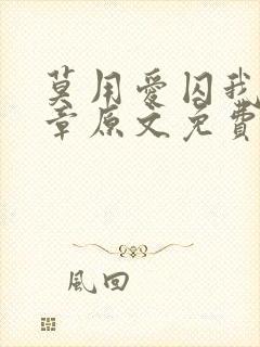 莫用爱囚我28章原文免费阅读