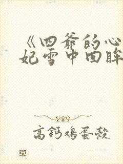 《四爷的心尖宠妃雪中回眸》封面