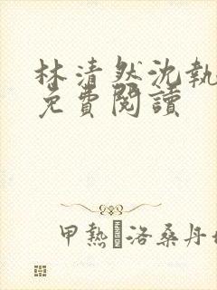 林清然沈执小说免费阅读封面