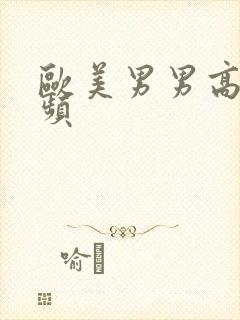 欧美男男高h视频