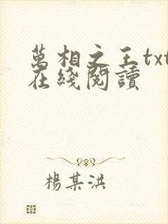 万相之王txt在线阅读