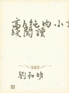 高h纯肉小说在线阅读