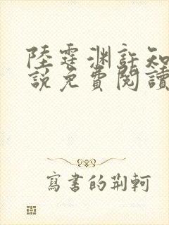 陆霆渊许知夏小说免费阅读最新章节