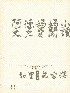 阿德妈妈小说全文免费阅读最新章节