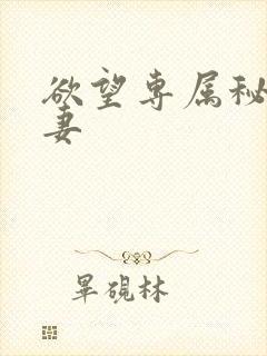 欲望专属秘书人妻