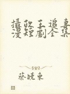 摄政王追妻路漫漫短剧全集免费观看