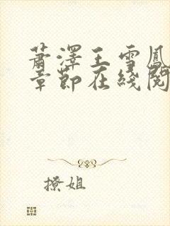 萧泽王雪凤全部章节在线阅读小说