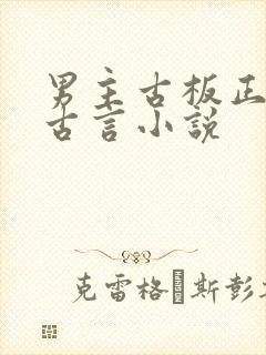 男主古板正经的古言小说封面