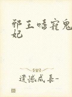 邪王嗜宠鬼医王妃