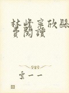 林峰宁欣县长免费阅读