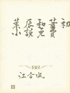 叶辰和萧初然的小说免费封面