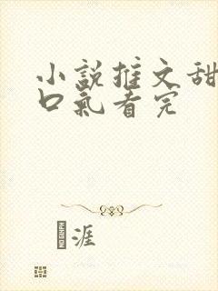 小说推文甜文一口气看完