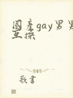 国产gay男男互操
