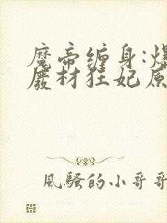 魔帝缠身:爆宠废材狂妃原著作者