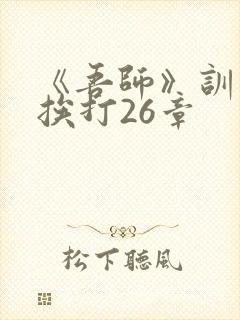 《吾师》训诫文挨打26章封面