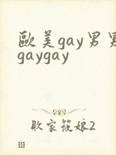 欧美gay男男gaygay