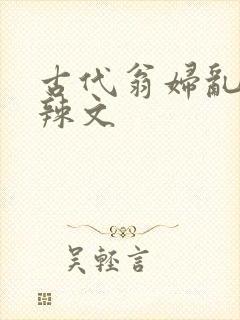 古代翁妇乱高h辣文
