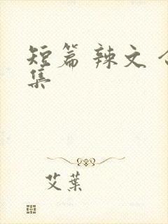 短篇 辣文 合集