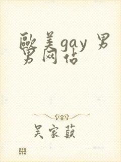 欧美gay 男男网站