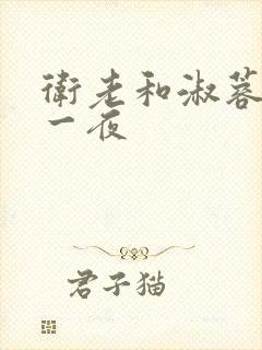 卫老和淑蓉销魂一夜