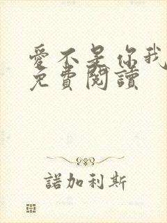 爱不是你我小说免费阅读