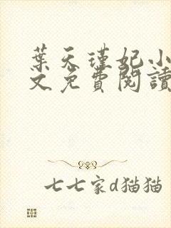 叶天瑾妃小说全文免费阅读笔趣阁