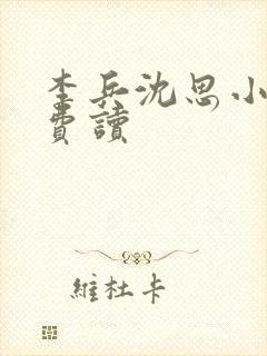 李兵沈思小说免费读封面