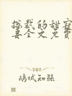 总裁的甜宠小娇妻全文免费阅读